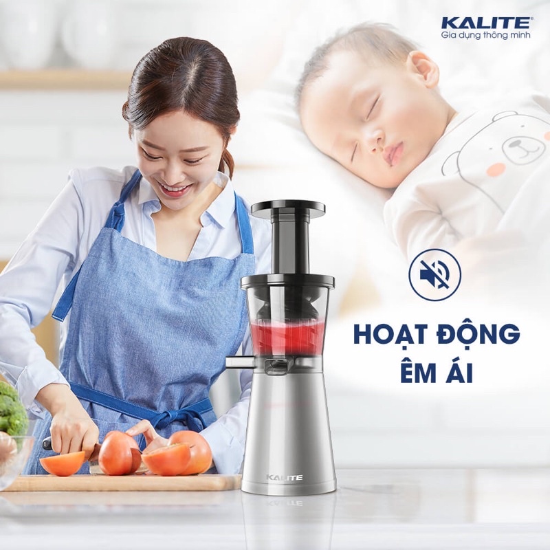 Máy ép chậm Kalite KSJ4411 máy ép nhỏ gọn công suất 200W ép rau củ quả kiệt bã, làm kem trái cây - bảo hành 12 tháng
