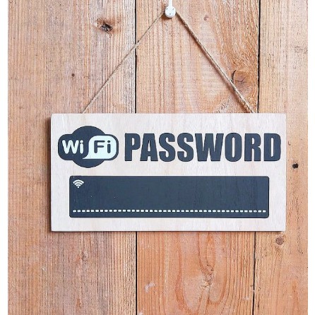 Bảng treo ghi password wifi mẫu mới