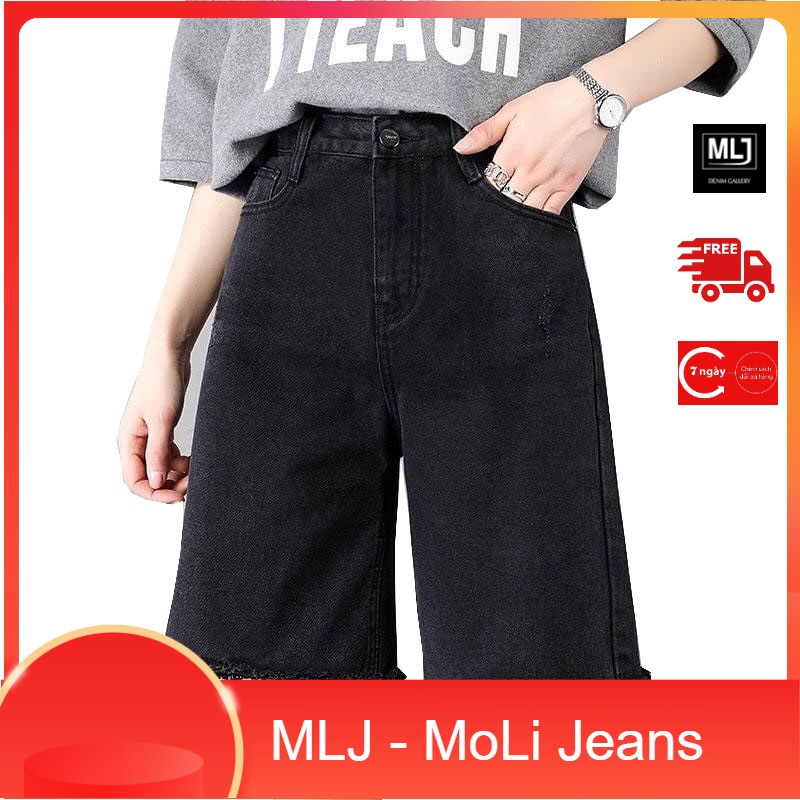 Quần jean NGỐ / LỬNG BIGSIZE lưng cao, phom baggy RỘNG thời trang hot trend Đẹp
