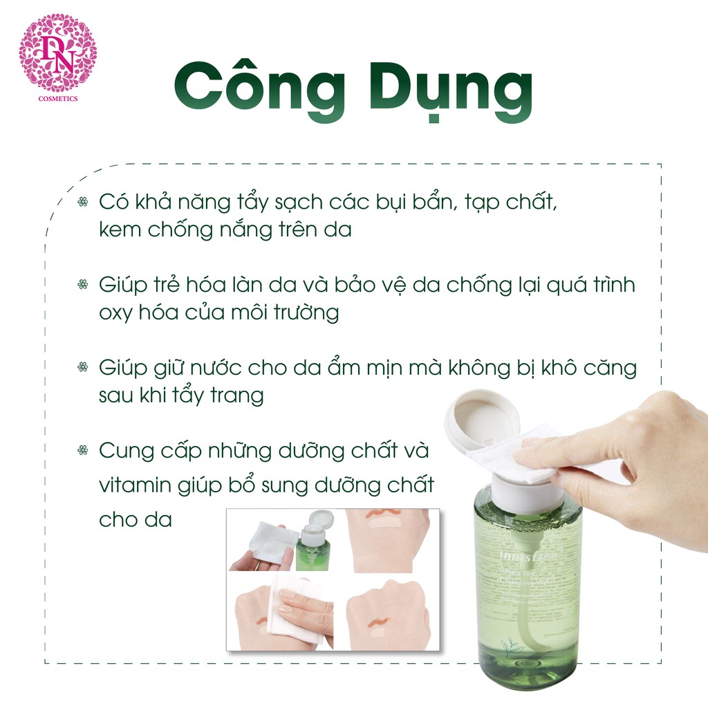 Nước Tẩy Trang Innisfree Green Tea Cleansing Water 300ml