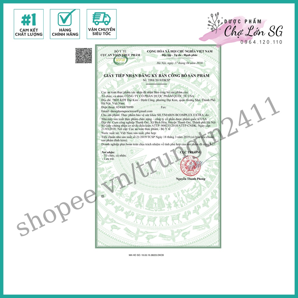 Viên uông bổ gan SILYMARIN B-COMPLEX EXTRA giải độc gan, mát gan, hạn chế tổn thương do bia rượu