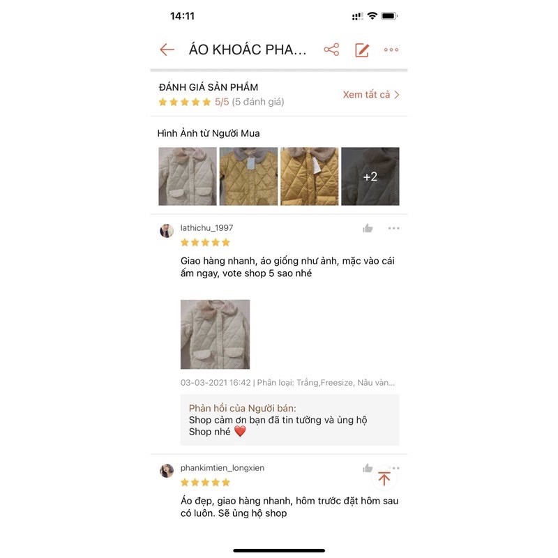 (SALE SỐC) Áo Khoác Phao Nữ Cổ Lông - Hàng Quảng Châu - NKO Store - Áo mùa lạnh | BigBuy360 - bigbuy360.vn