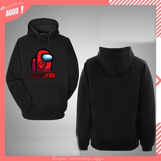 Áo Hoodie Nỉ game Among US màu đen và trắng độc đáo!!
