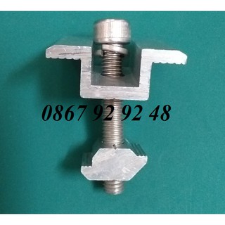 Bộ kẹp giữa có bulong inox 304 tấm pin năng lượng mặt trời (phụ kiện solar)
