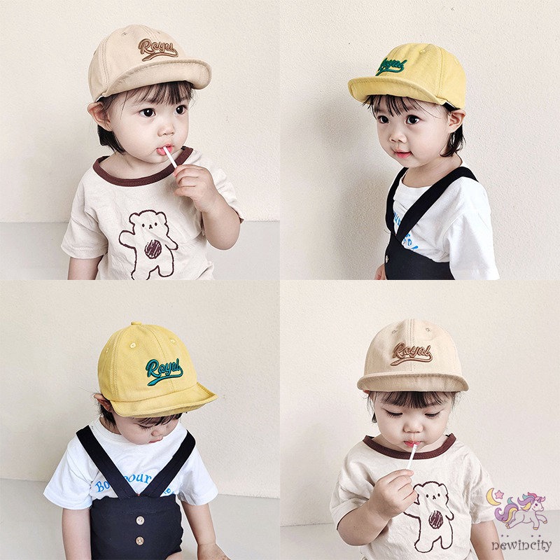 Nón Kết Thêu Chữ Thời Trang Hàn Quốc Cho Bé