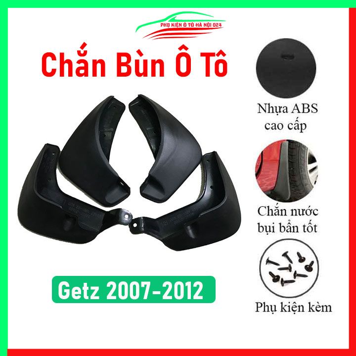 Bộ 4 chắn bùn Hyundai Getz 2007-2012 chuẩn theo xe