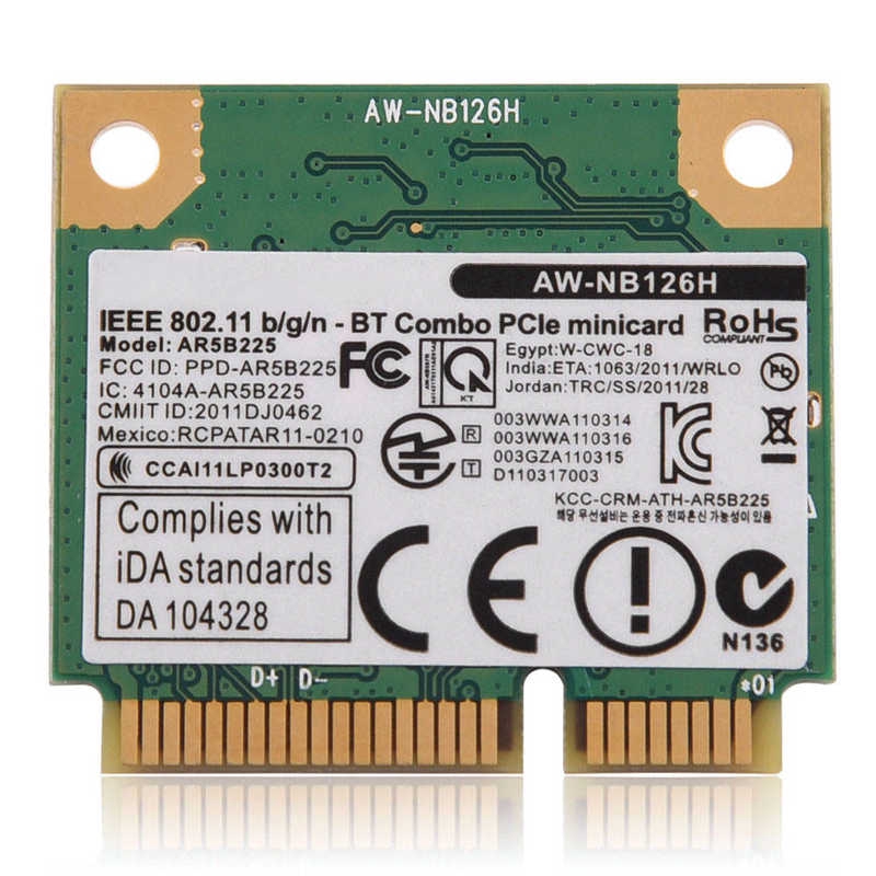 [Seller Recommend] Bluetooth WIFI 2 in 1 Wireless Card Mini PCI-E Slot DELL 2.4G