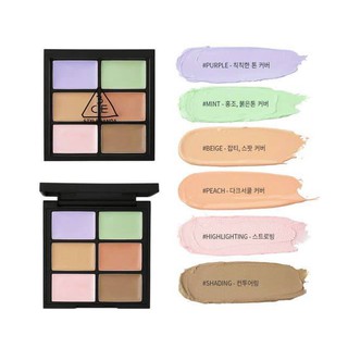Bảng che khuyết điểm / tạo khối/ kem lót đa năng 3CE FACE TUNING CONCEALER PALETTE