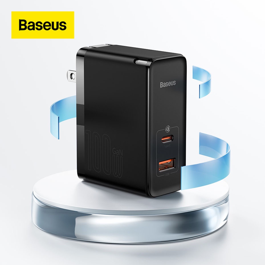 Bộ sạc nhanh đa năng Baseus GaN5 Pro Quick Charger 100W dùng cho Smartphone/ Tablet/Laptop (C+A, kèm cáp C to C 100W)