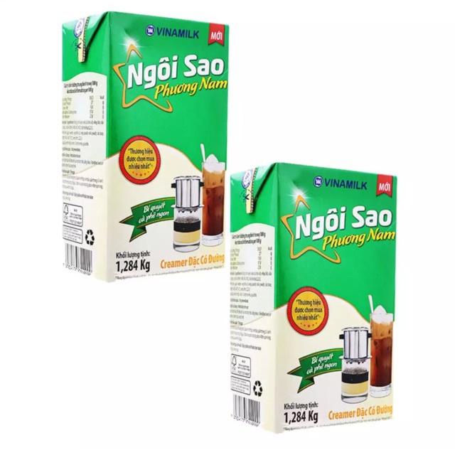 Combo 2 hộp sữa đặc Ngôi sao phương nam 1284g