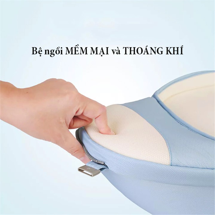 Địu em bé 6 tư thế chống gù Baby-S, Địu cho bé 0-2 tuổi đa năng vải lưới thoáng mát – SSS013