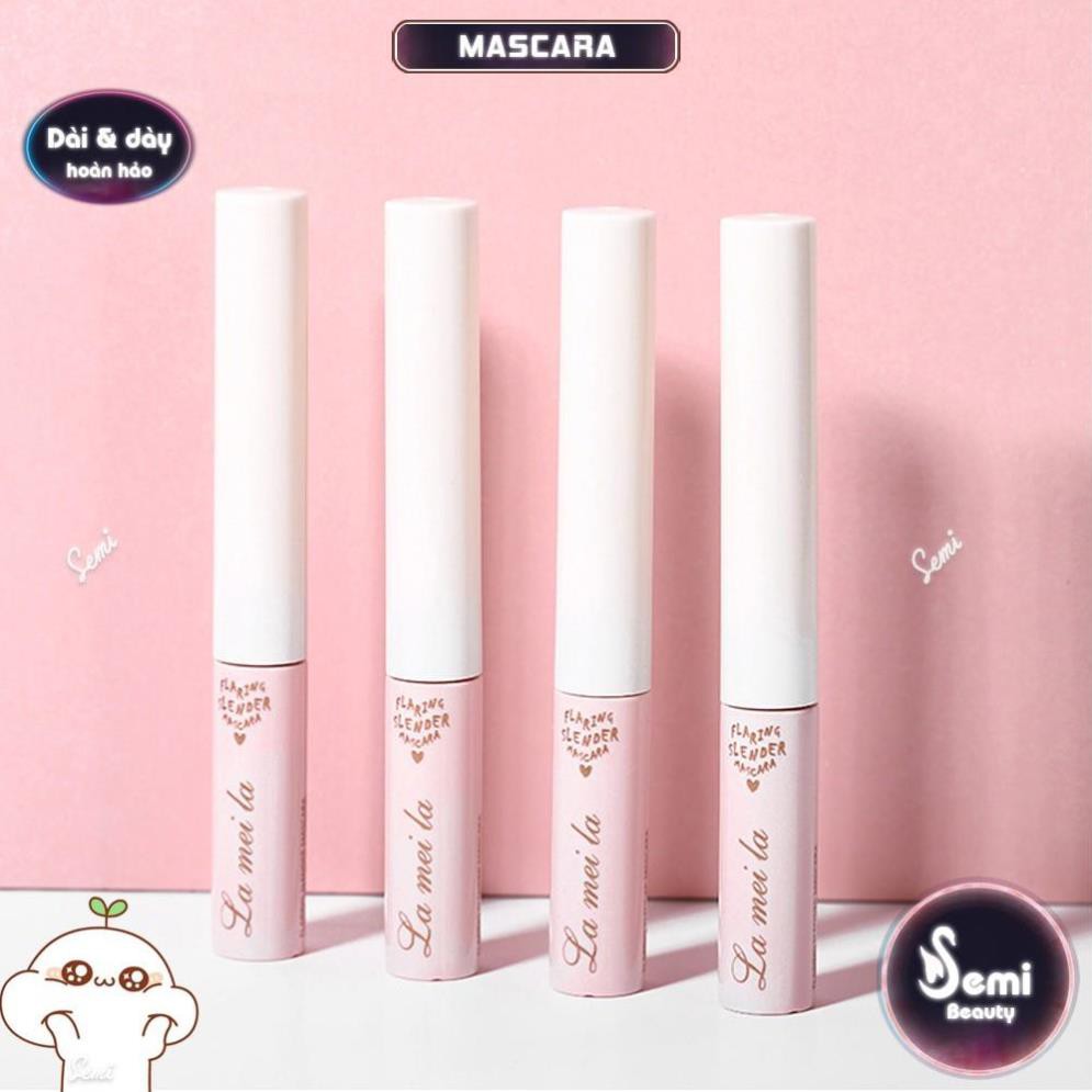 Chuốt mi siêu mảnh tơi mi Lameila Flaring Slender Mascara vỏ Hồng