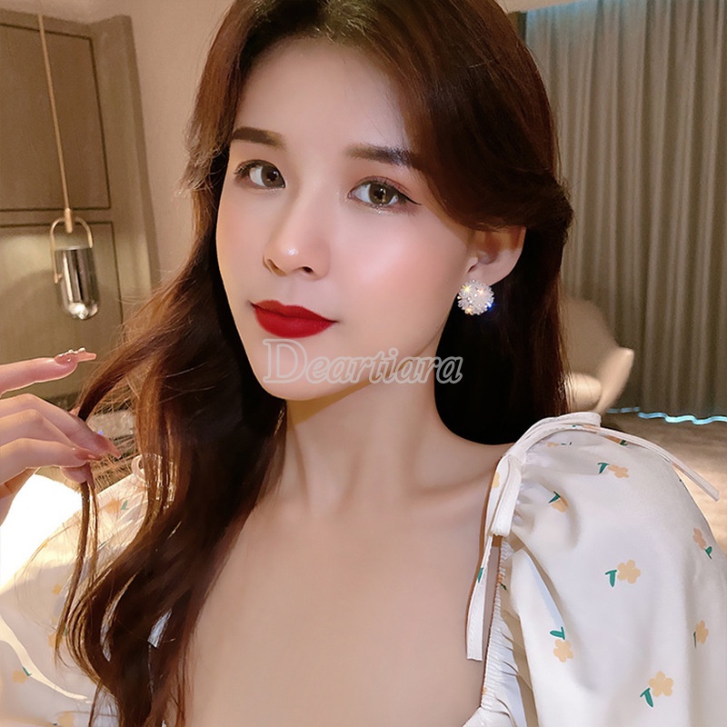 Khuyên Tai Hình Hoa Hồng Đơn Giản Dễ Thương Dành Cho Nữ