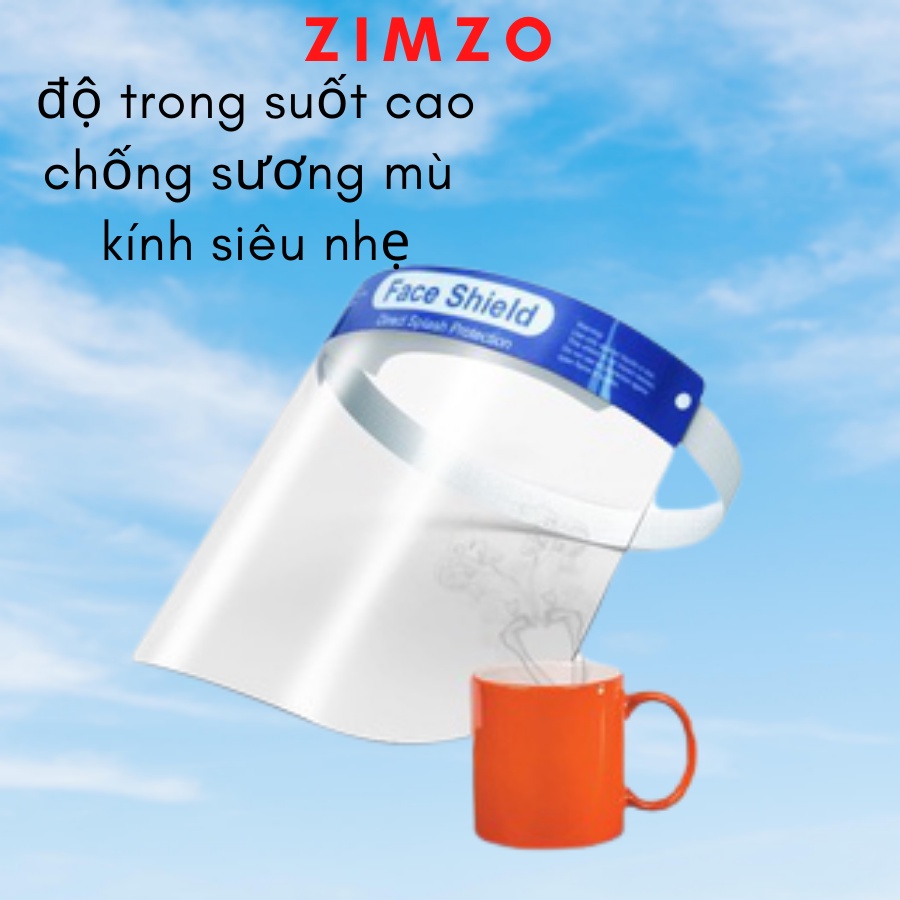 Kính đeo chống giọt bắn chống dịch Face shield trong suốt loại có đệm mút siêu êm | BigBuy360 - bigbuy360.vn