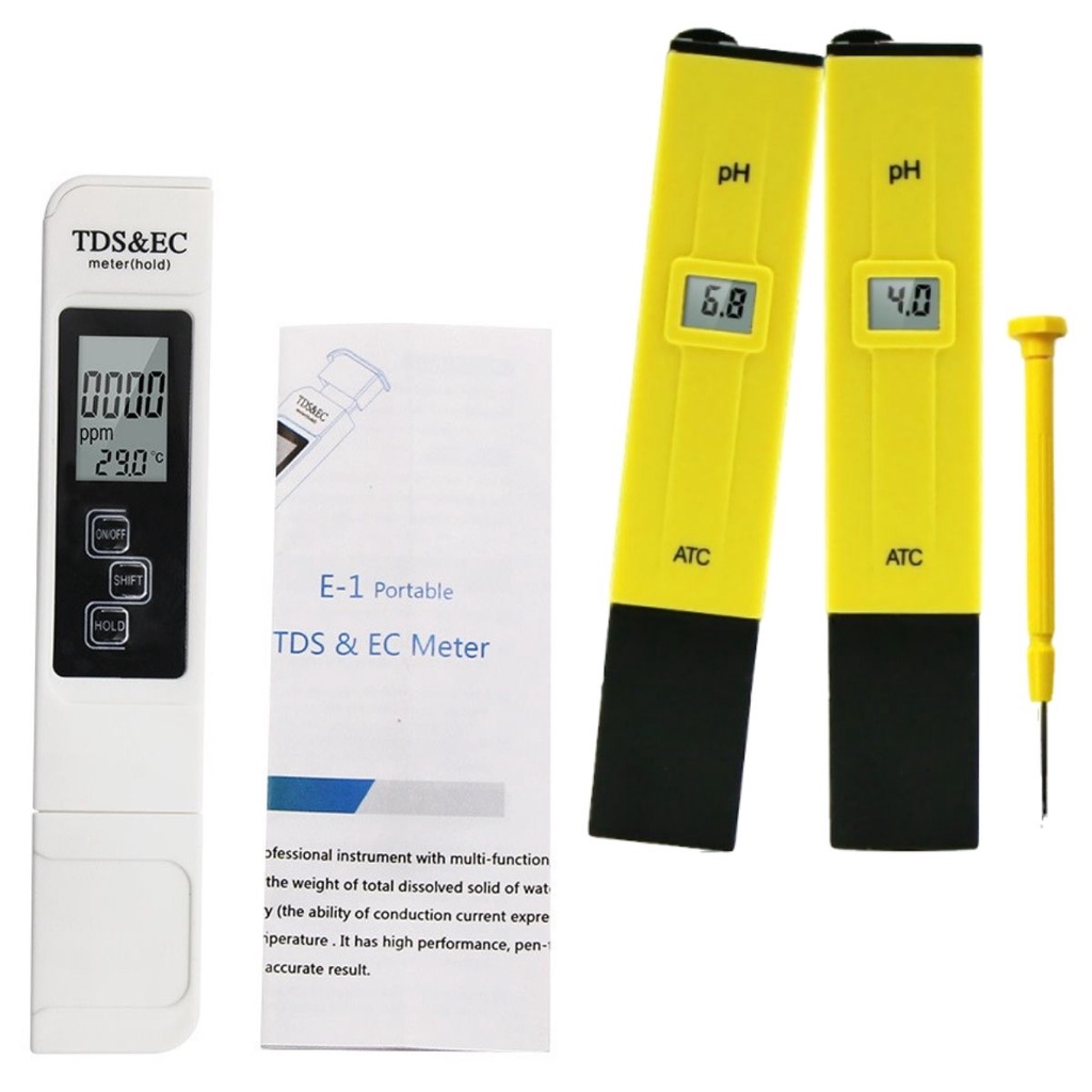 Combo bút đo độ ph, bút thử nước TDS /EC