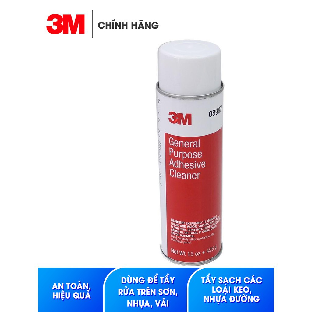 Chai Xịt Chất Tẩy Rửa Đa Năng,Tẩy Keo - Nhựa Đường - General Purpose Adhesive Cleaner 3M 08987