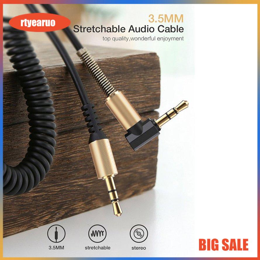 Car Audio Cable 3.5mm Male To Male Cord Aux Cable Gold-plated Connector