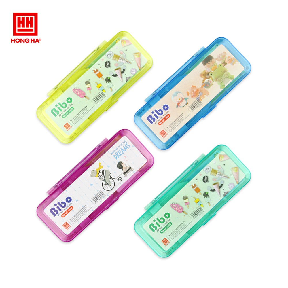 Hộp bút Bibo Hồng Hà cho học sinh cấp 1 - 3262