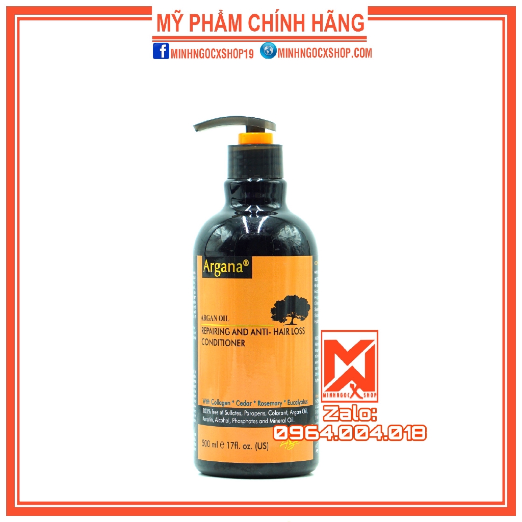 Argana Lẻ Dầu Gội Hoặc Dầu Xả Argana Phục Hồi Và Ngăn Rụng Tóc 500ML