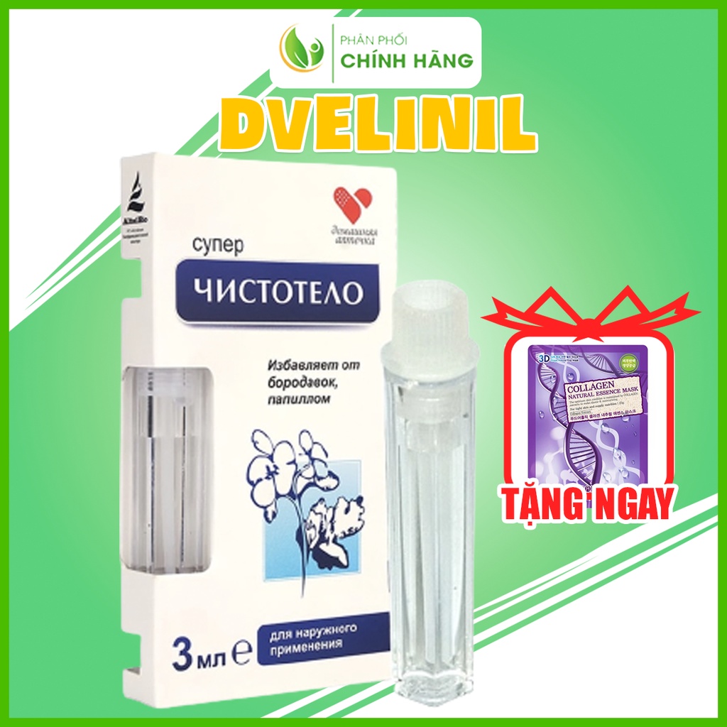Gel Tẩy Nốt Ruồi DVELINIL Nga Tẩy Nốt Ruồi, Mụn Cơm, Mụn Cóc, Mụn Thịt