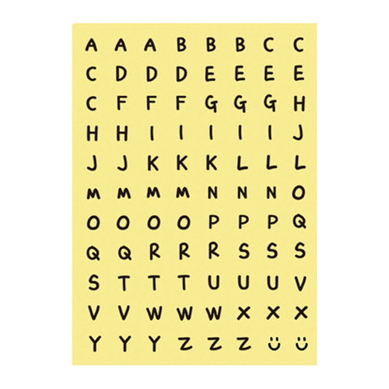 Tmdbyx 1 Miếng Dán Hình Chữ Cái Tiếng Anh Và Số Trang Trí Sổ Tay Nhật Ký Trường Học
