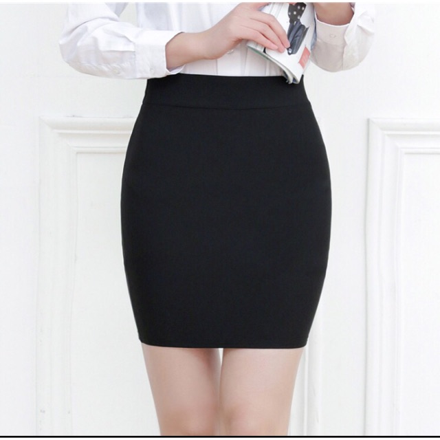 [NEW] Chân váy bút chì dáng ngắn sẻ sau