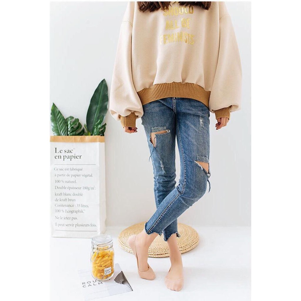 Combo 10 Đôi Tất Nửa Bàn Chân Nữ , Tất Hài Nữ Lali Hàn Quốc Vải Dệt Co Giãn Khử Mùi Siêu Dai, Chống Trượt _ TSDL 43