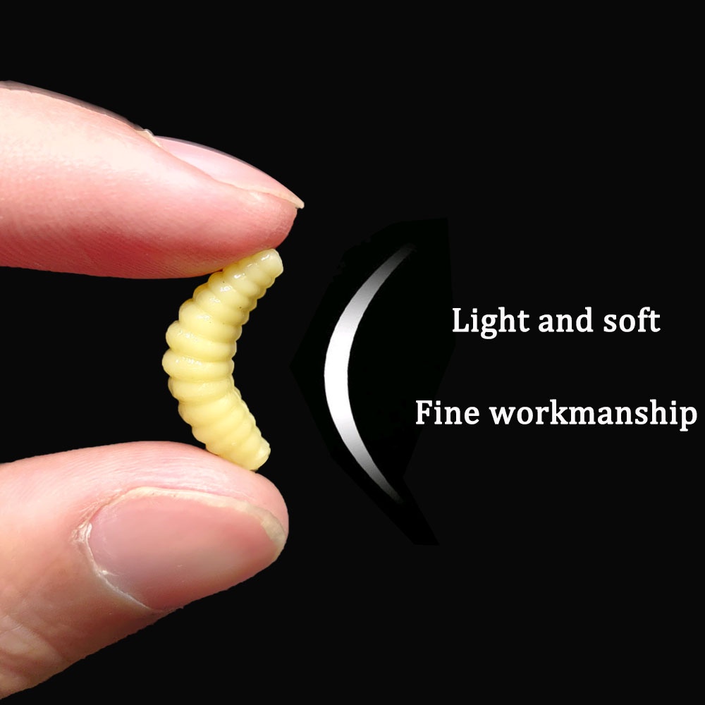 Set 50 Mồi Giả Mềm Thu Hút Câu Cá 2cm