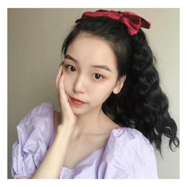 Tóc cột xù nơ❤️freeship 50k❤️ tóc cột xù nơ 40cm