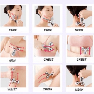 Con lăn mặt massage 3D cao cấp [massages_tòa thân, cằm, mũi, bụng, tay, chân]