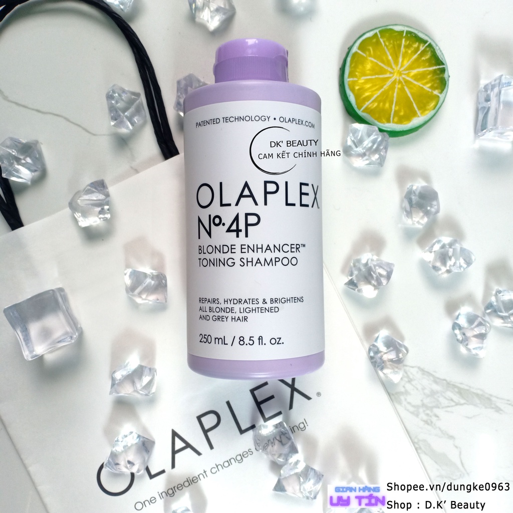 Dầu Gội Tím Khử Vàng OLAPLEX No.4P Giữ Màu Cho Nền Tóc Tẩy Sáng Thời Trang