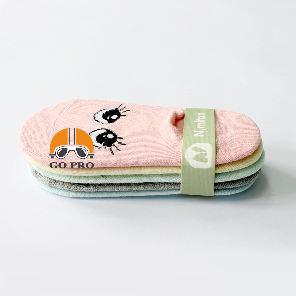 Set 5 Đôi Tất (Vớ) Trẻ Em Cotton N.mitan (Size S, M, L) - Mã 99.7007.05