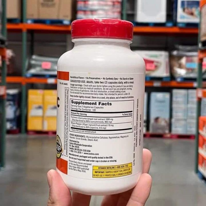 Viên uống tinh chất nghệ Kirkland Signature Turmeric 240 viên