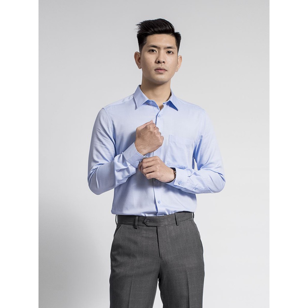 Áo sơ mi nam dài tay ARISTINO- sợi sồi- reguler -