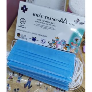 Khẩu trang trẻ em Medical AA công nghệ Nhật Bản hộp 20 cái
