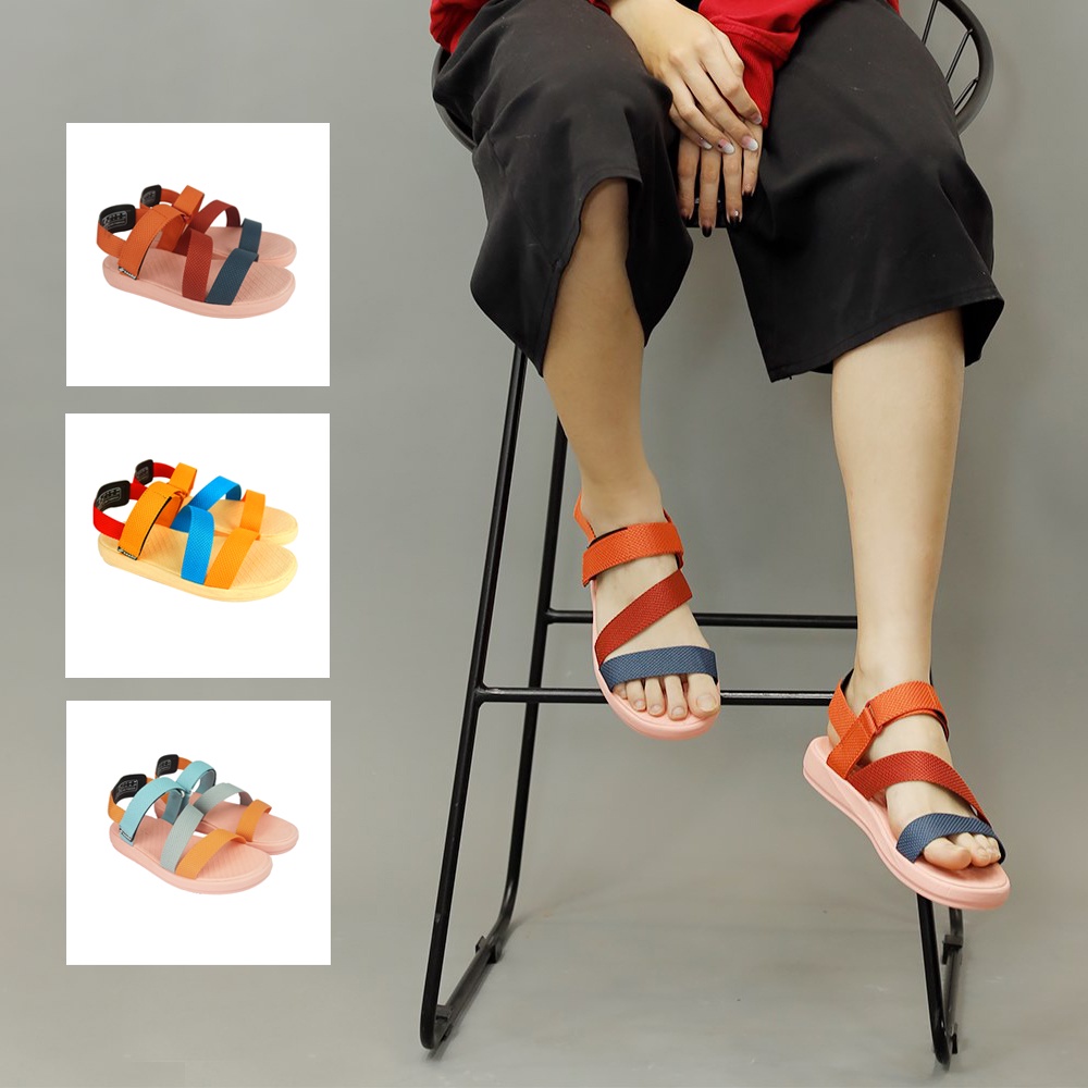 Sandal Saado Sắc màu cảm xúc SE01, SE02 thương hiệu Mỹ siêu nhẹ bền, Dép quai hậu nữ chính hãng