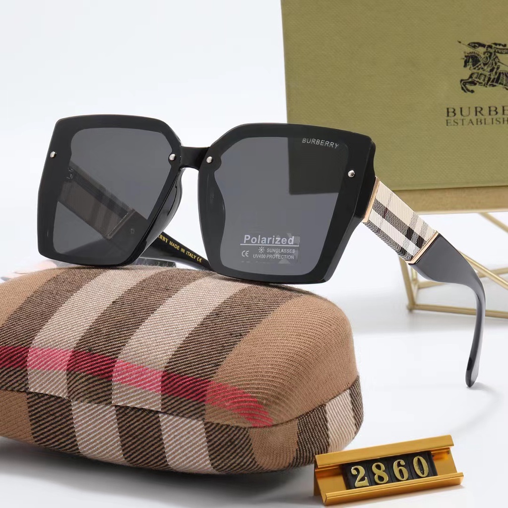 Kính Mát Phân Cực Mặt Vuông Phong Cách Cổ Điển Sang Trọng Burberry Dành Cho Nam Và Nữ