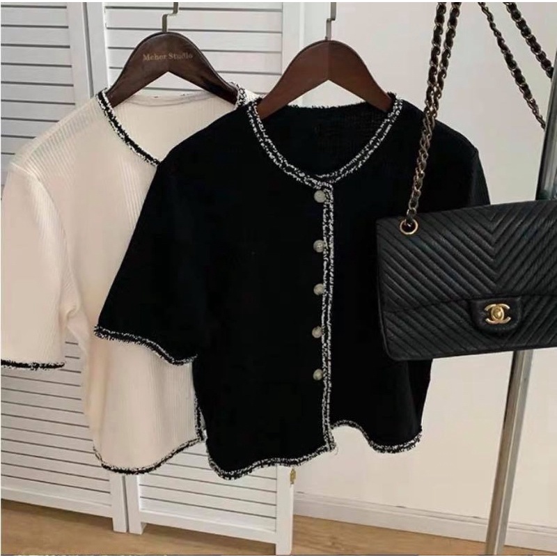 Áo sơ mi đen viền hàn quốc RHstore | BigBuy360 - bigbuy360.vn
