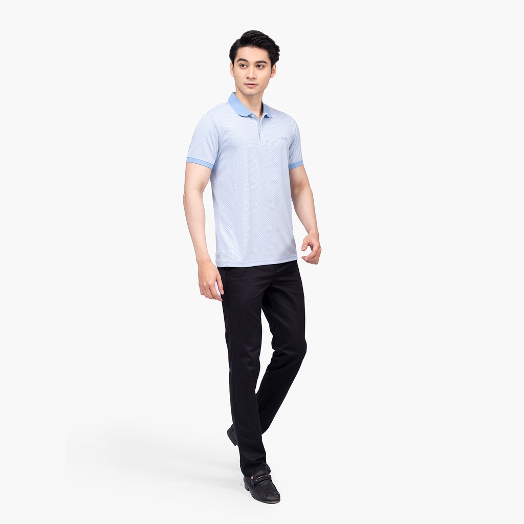 Áo polo nam ngắn tay ARISTINO phom Regular fit, thiết kế khỏe khoắn, họa tiết dệt ô tinh tế, nhã nhặn - APS021S2