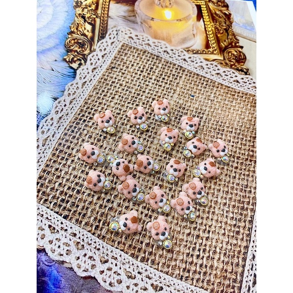 gấu bột làm nail