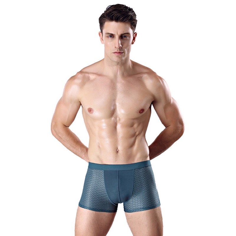 Hộp 4 Quần Sịp Đùi Boxer Nam CAVANI GD20 Thông Hơi Thoáng Mát Co Dãn 4 Chiều