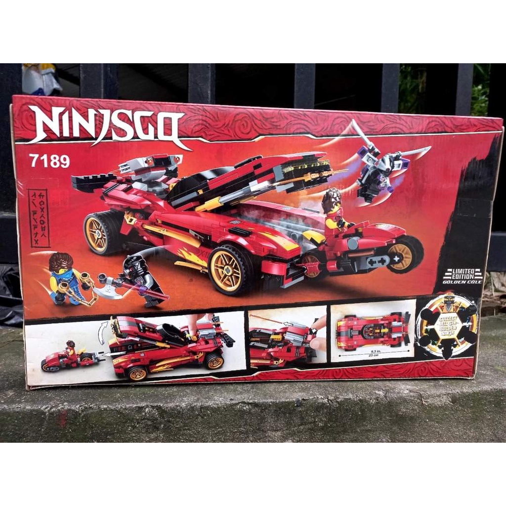 Lắp ráp xếp hình Lego Ninjago 7189 : X-1 Ninja Charger - SIêu xe chiến đấu của KAI 588 mảnh