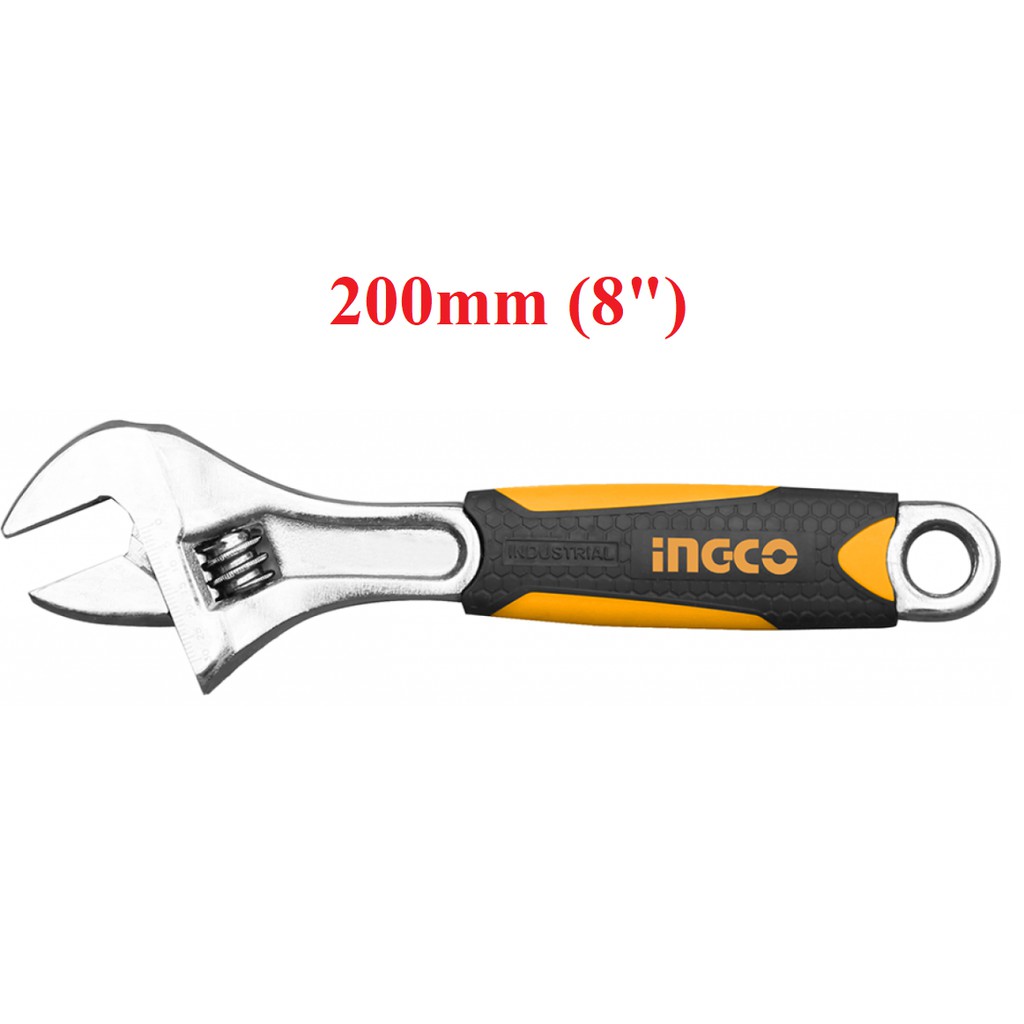 Mỏ lết cán bọc nhựa Ingco 8&quot;/200mm - HADW131088