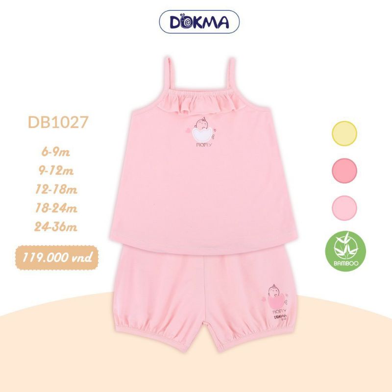 DB1027 Bộ hai dây bamboo bé gái Dokma