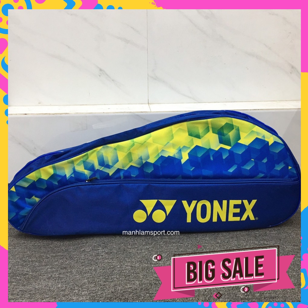 [shop sale] [ hàng cao cấp ] [Chính Hãng] {TẶNG TẤT} Bao vợt cầu lông Yonex BAG9228 Xanh vàng [ mẫu đẹp ]