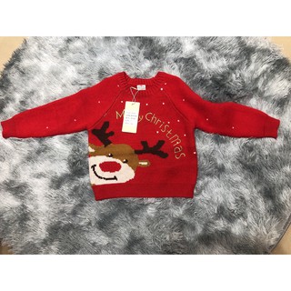 Áo len họa tiết noel cho bé