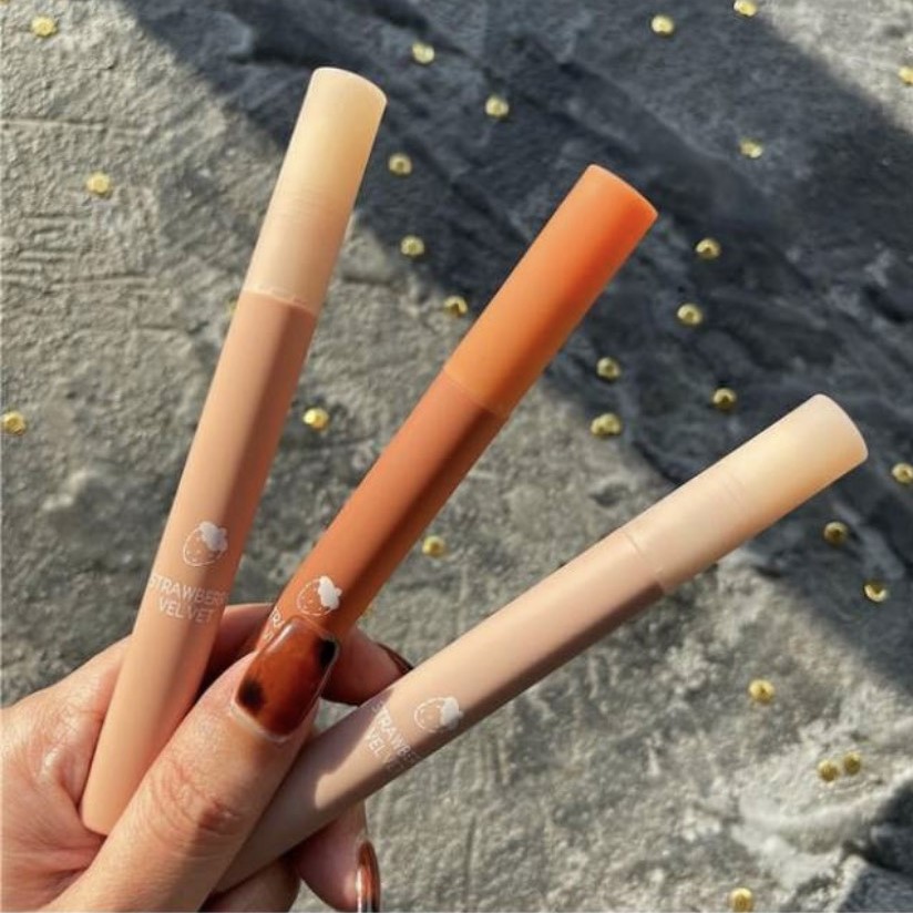 Set 3 son kem lì MAFFICK mịn lì Chestnut Velvet Lip Mud Gift Set MAFI18 | Thế Giới Skin Care