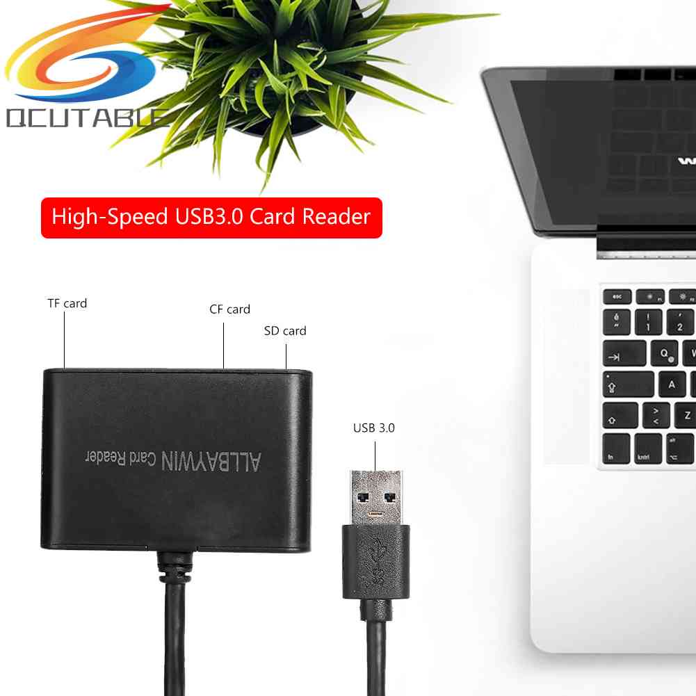 Thẻ Nhớ TF + ĐầU ĐọC Thẻ CF Usb 3.0 TốC Độ Cao 3 Trong 1