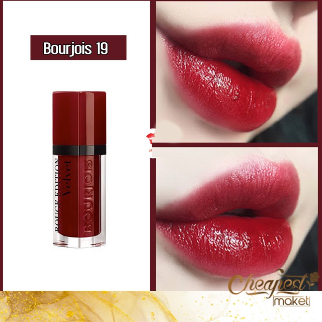 [Chính Hãng 100%] Son Kem Bourjois Rouge Edition Velvet màu số 01, 08, 19, 33