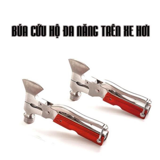 Búa Cứu Hộ Trên Ô TÔ Đa Năng Đầu Rìu